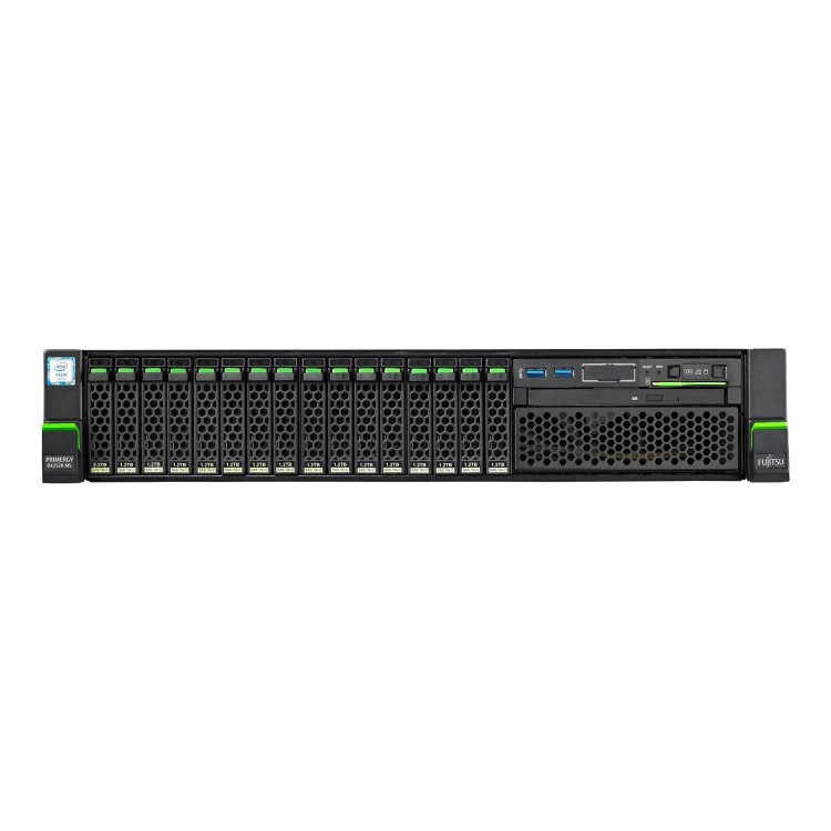 Fujitsu Primergy RX2520 M5 Xeon Silver 4208 2.1 GHz 16GB 8c 1P 2.5 SFF 450W 2U Rack-mountable Server