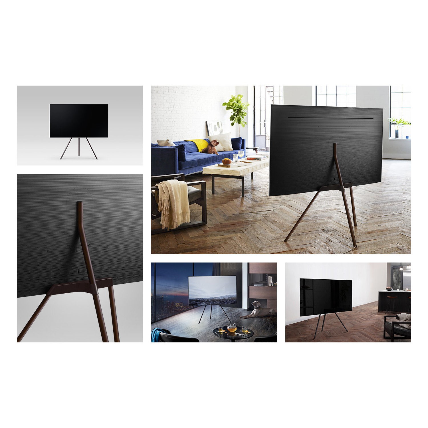 Samsung VGSTSM11B Brown Studio Easel Stand for up to 65" QLED TVs