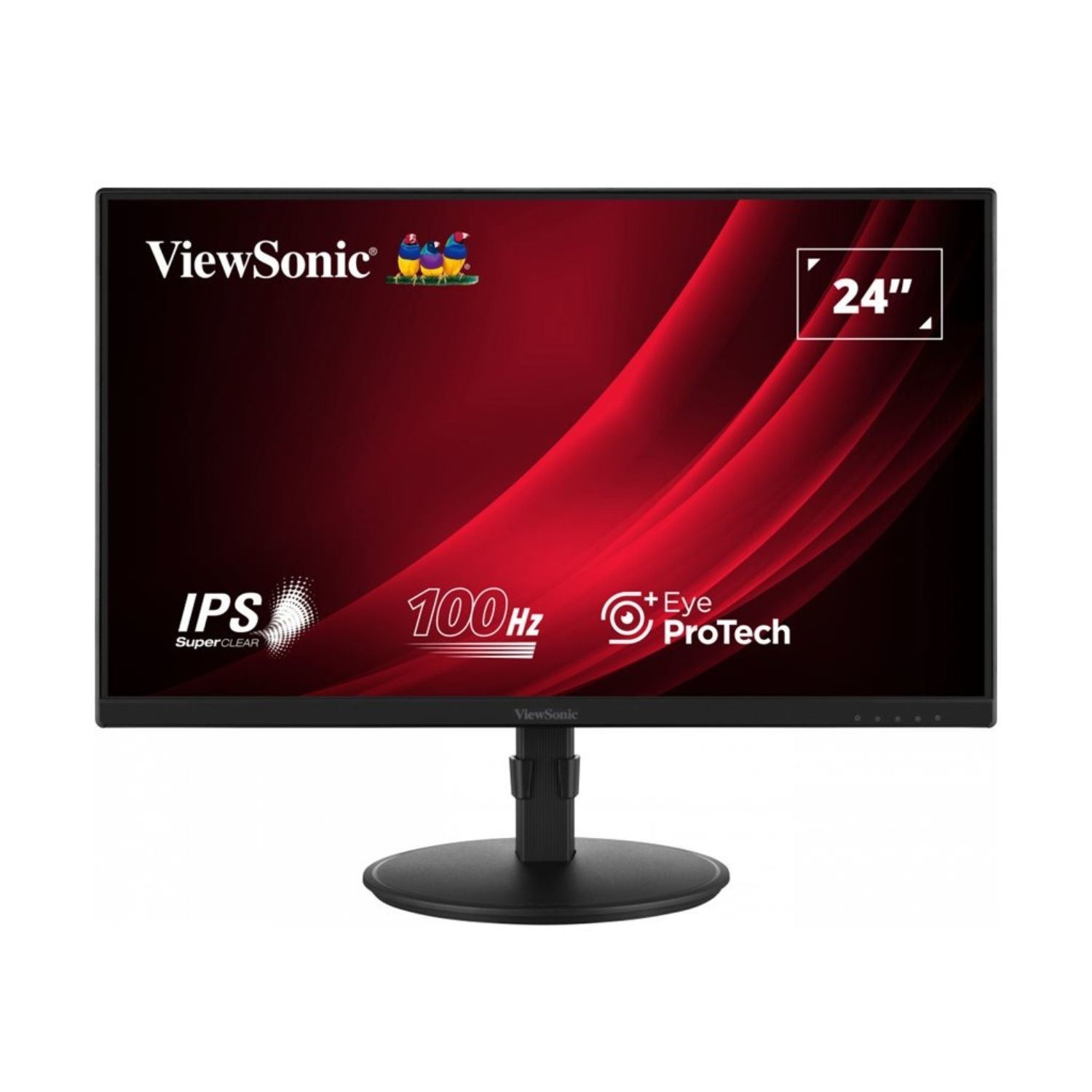 Laptops Direct - Viewsonic Vg2408a 24 Ips Full Hd 100Hz 1Ms Height-Adjustable Monitor Black - VG2408A