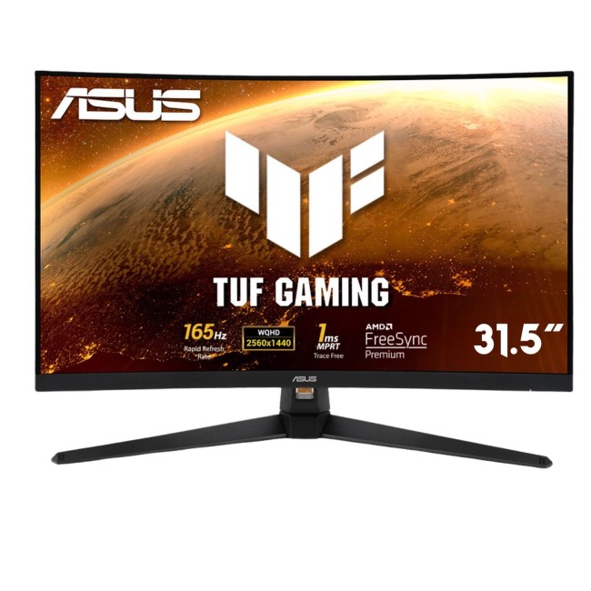 Asus TUF VG32VQ1BR 31.5" QHD 165Hz Curved Gaming Monitor