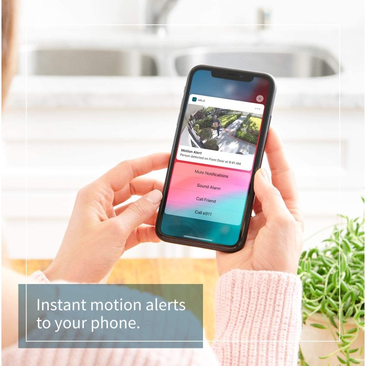 Arlo 1080P HD Essential Camera Motion Sensing IP Wireless Camera - 3 Pack
