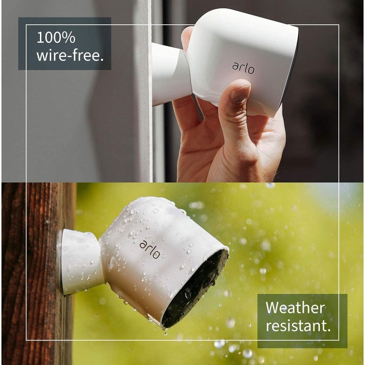 Arlo Pro 4 2K Ultra HD Motion Sensing IP Wireless Camera - 1 Pack