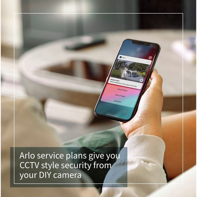 Arlo Pro 4 2K Ultra HD Motion Sensing IP Wireless Camera - 1 Pack
