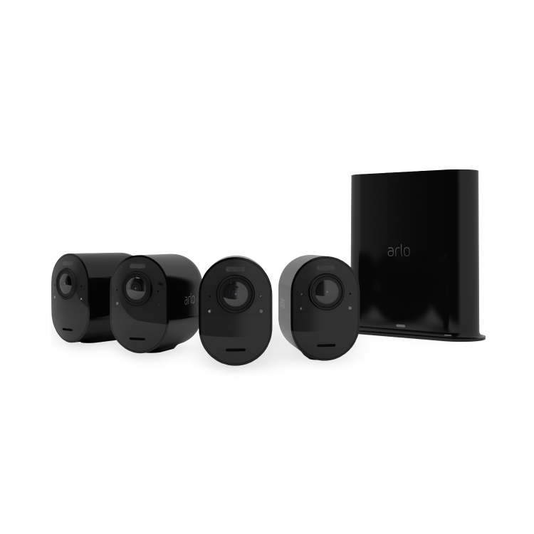 Arlo 4 Camera 4K Ultra HD NVR CCTV System with No HDD