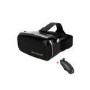 GRADE A1 - Virtual Reality Adjustable 3D Headset for Smartphones + Remote Control - Black