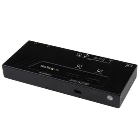 StarTech.com 2X2 HDMI&reg; Matrix Switch w/ Automatic and Priority Switching – 1080p