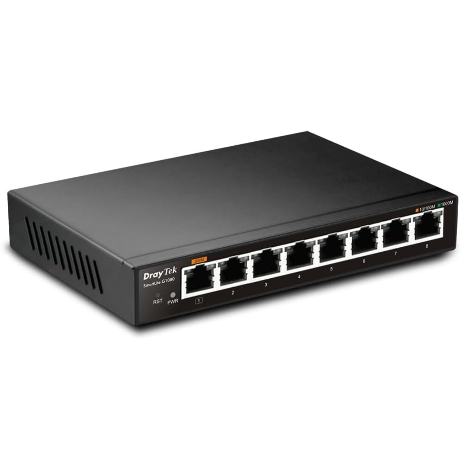 Draytek G1080 Gigabit Ethernet Network Managed Switch Black, Laptops Direct - VSG1080-K