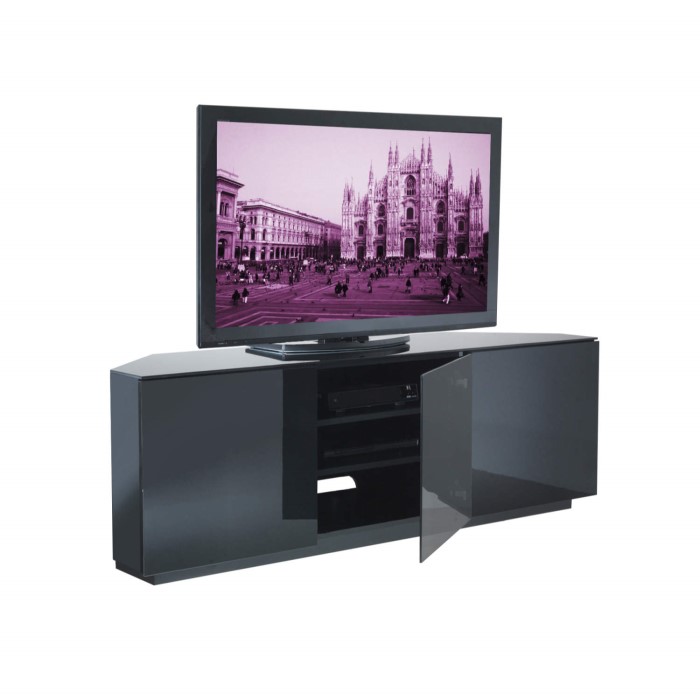 Ukcf Milan Gloss Black Corner Tv Cabinet Up To 55 Inch Fully Ukcf Milan Gloss Black Corner Tv Cabinet Up To 55 Inch Fully Assembled Vts 0412fb