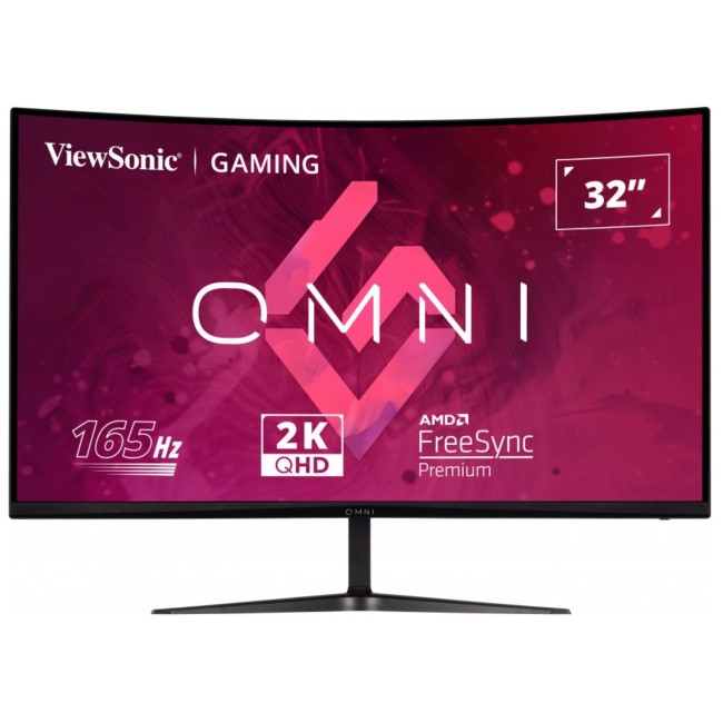 ViewSonic OMNI VX3218C-2K 32" QHD 165Hz 1ms FreeSync Curved Gaming Monitor