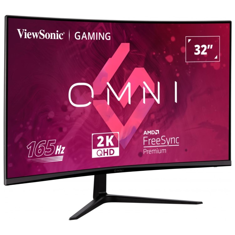 ViewSonic OMNI VX3218C-2K 32" QHD 165Hz 1ms FreeSync Curved Gaming Monitor