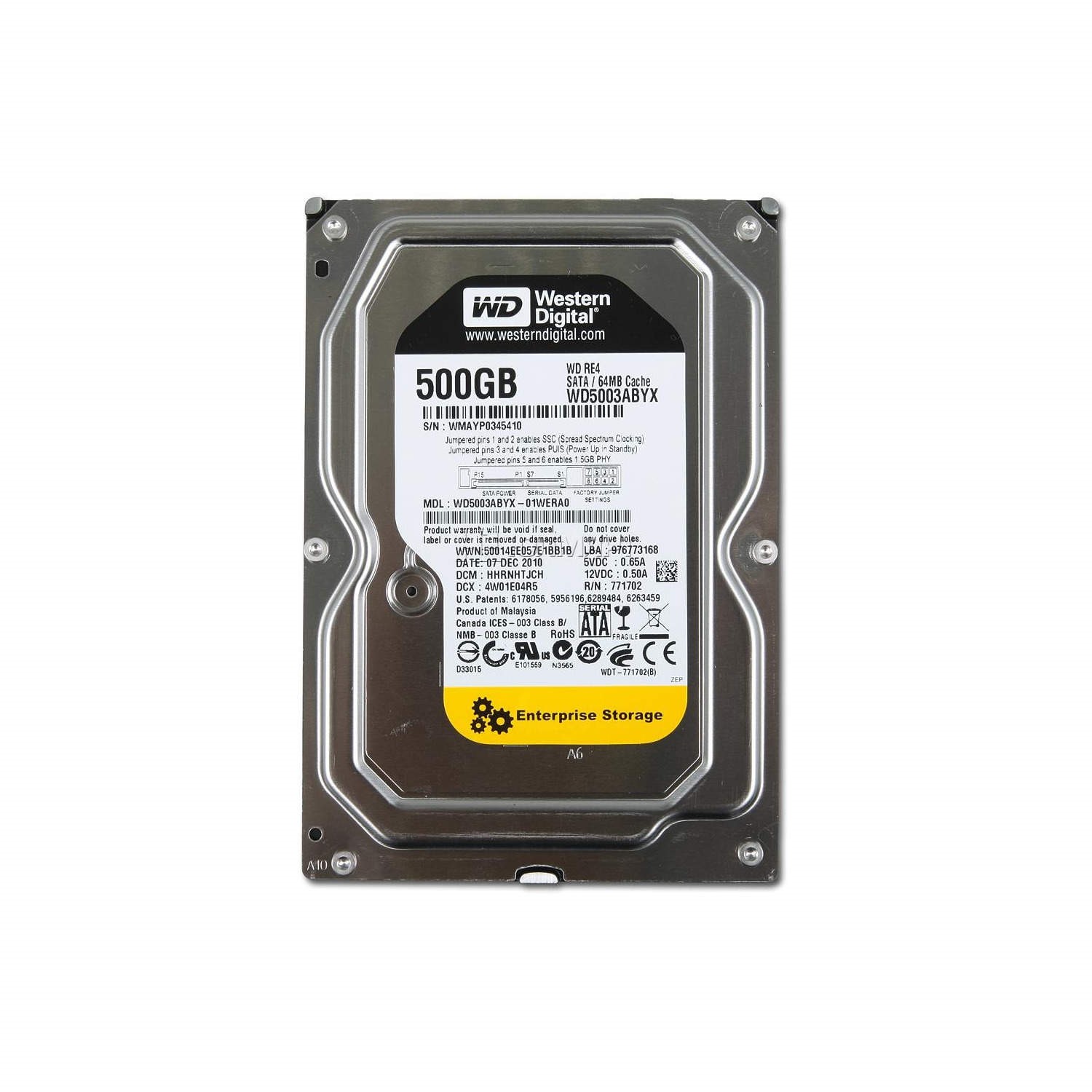 Western Digital HDD 500GB WD Blue PC 3.5インチ 内蔵HDD WD5000AZLX Western Digital Caviar Blue WD500AZLX 500GB 3.5\" SATA Hard Disk Drive