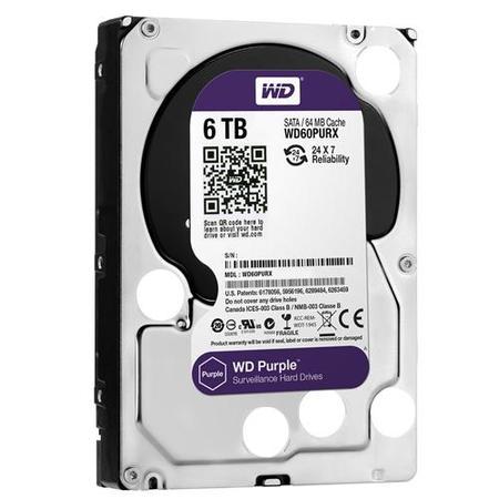 Western Digital Purple 6TB 3.5" SATA Surveillance Hard Drive