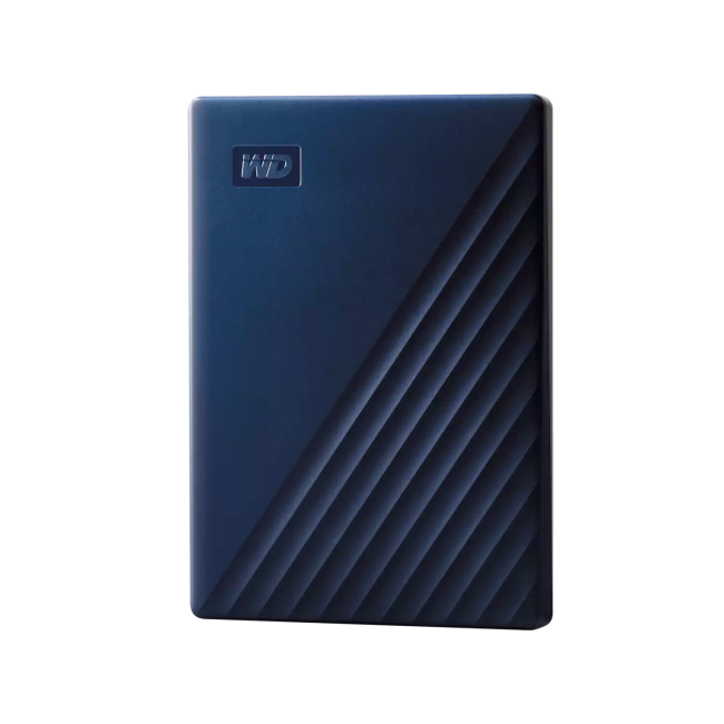 Western Digital My Passport 4TB USB 3.2 Gen 1 Portable External Hard Drive For Mac - Blue