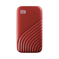 Western Digital My Passport 2TB USB 3.2 Gen 2 Portable External SSD - Red