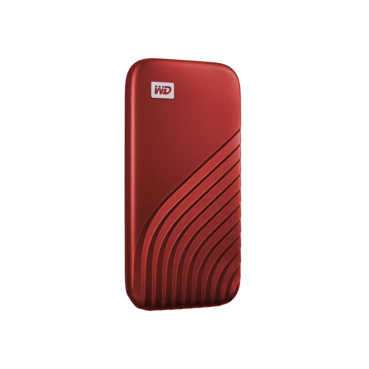 Western Digital My Passport 2TB USB 3.2 Gen 2 Portable External SSD - Red