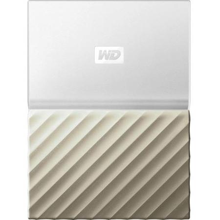 Western Digital My Passport Ultra 2TB 2.5" USB 3.0 External Hard Drive in White & Gold