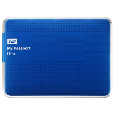 Western Digital WD My Passport Ultra WDBMWV0020BRD - Hard drive - 2 TB - external  portable  - USB 3.0 - blue