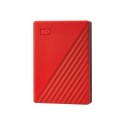 WDBPKJ0040BRD-WESN Western Digital My Passport 4TB USB 3.2 Gen 1 Portable External Hard Drive Red