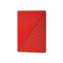 Western Digital My Passport 2TB USB 3.2 Gen 1 Portable External Hard Drive - Red