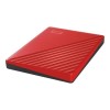 Western Digital My Passport 2TB USB 3.2 Gen 1 Portable External Hard Drive - Red