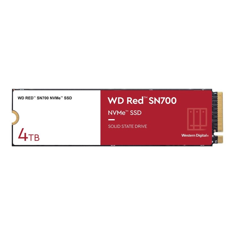 Western Digital WD Red SN700 WDS400T1R0C - Solid state drive - 4 TB - internal - M.2 2280 - PCI Express 3.0 x4 NVMe