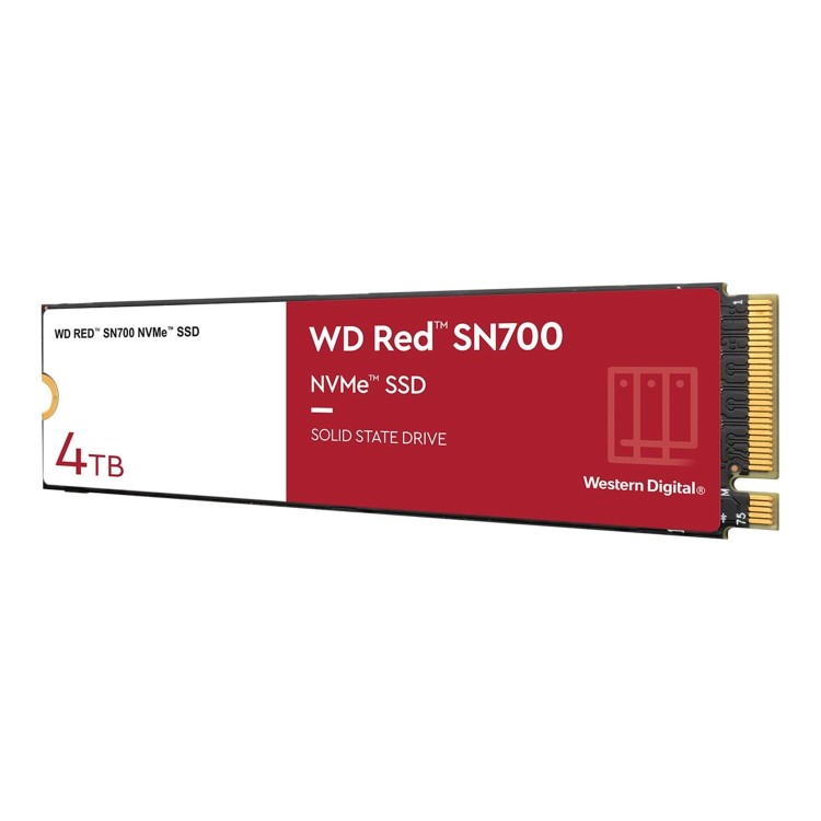 Western Digital WD Red SN700 WDS400T1R0C - Solid state drive - 4 TB - internal - M.2 2280 - PCI Express 3.0 x4 NVMe