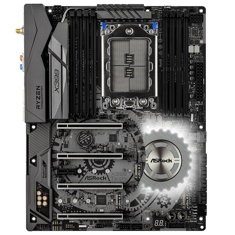 Asrock X399 TAICHI AMD X399 TR4 ATX 8 DDR4 XFire/SLI Wi-Fi Dual GB LAN RGB Lighting