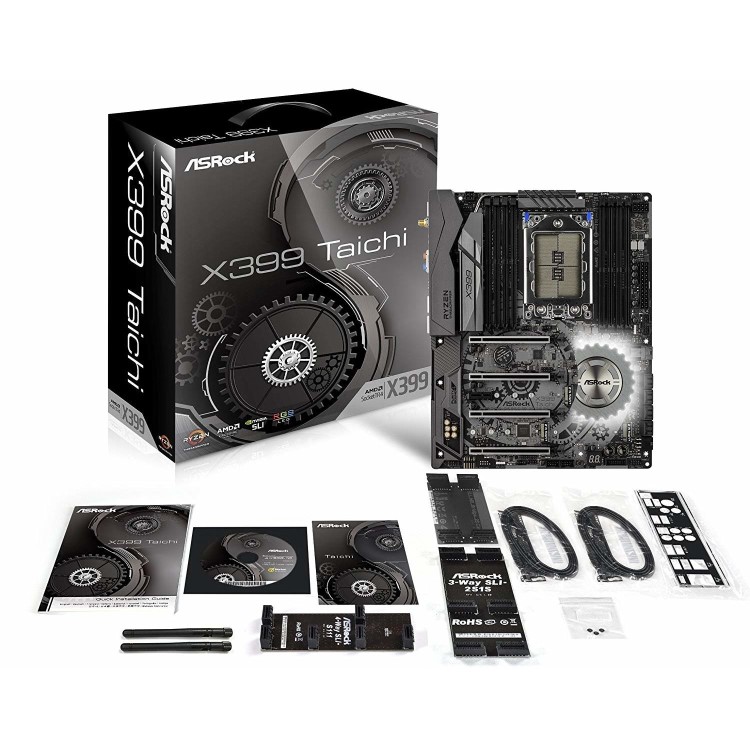 Asrock X399 TAICHI AMD X399 TR4 ATX 8 DDR4 XFire/SLI Wi-Fi Dual GB LAN RGB Lighting