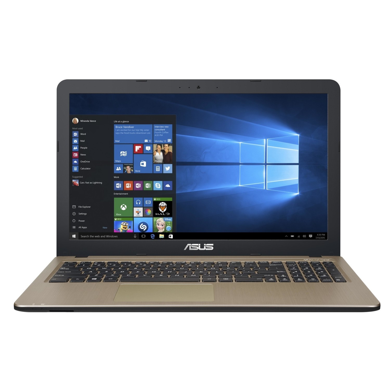 Asus VivoBook X540LA-DM1052T Core i3-5005U 4GB 1TB 15.6 Inch Windows 10 Laptop
