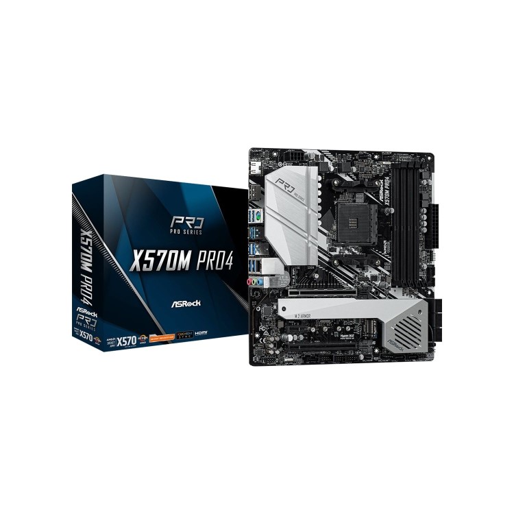 ASROCK AMD X570M PRO4 X570 Micro ATX Motherboard