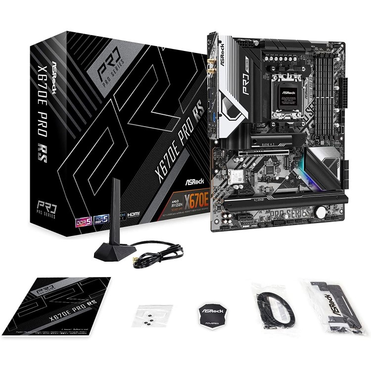 ASRock X670E Pro RS AMD AM5 DDR5 ATX Motherboard