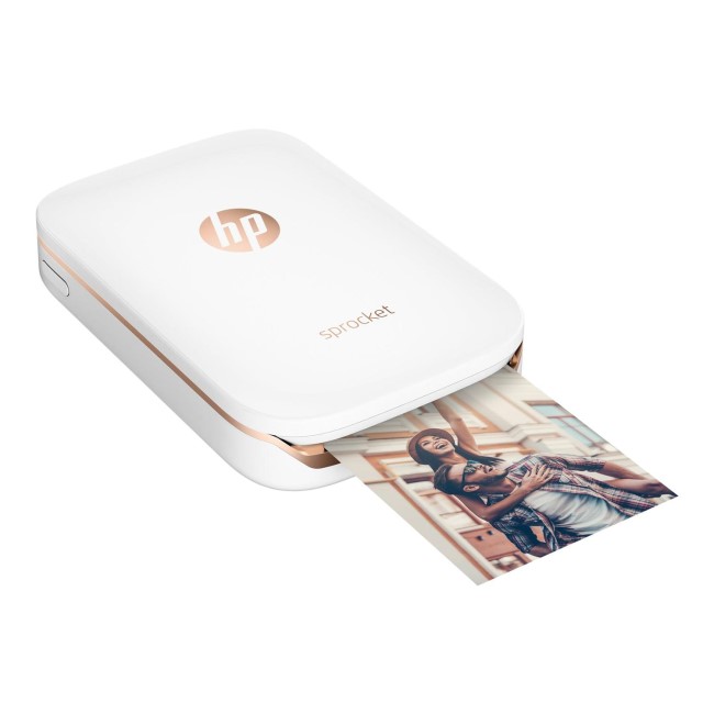 HP Sprocket Compact Colour Photo Printer - White