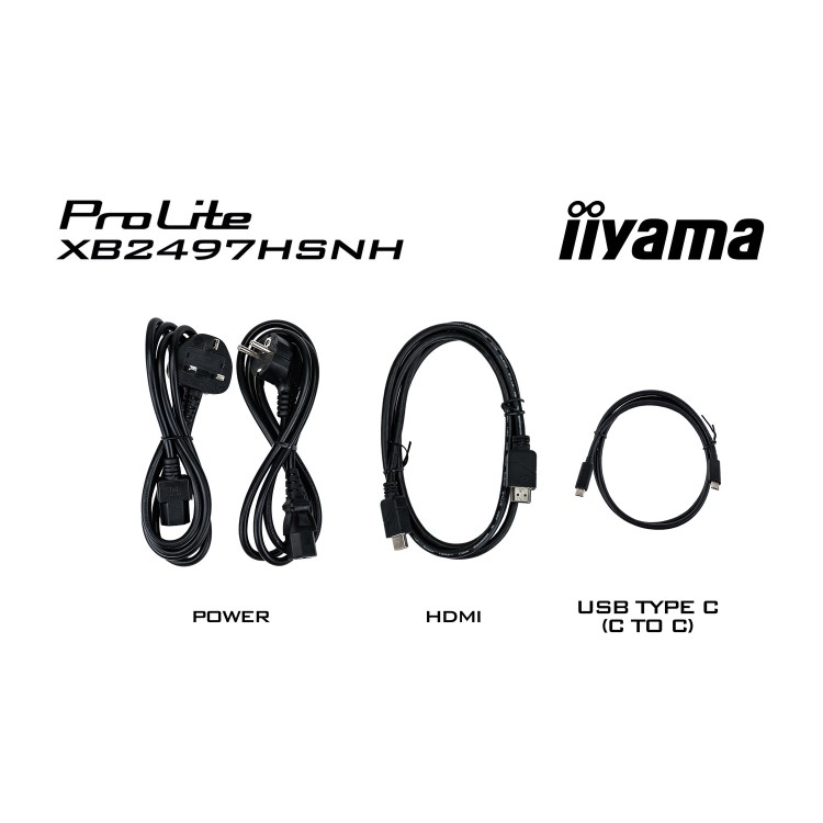 iiyama ProLite XB2497HSNH 24" IPS Full HD Height-Adjustable Monitor