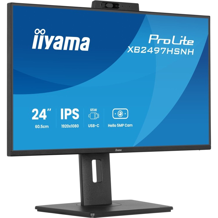 iiyama ProLite XB2497HSNH 24" IPS Full HD Height-Adjustable Monitor
