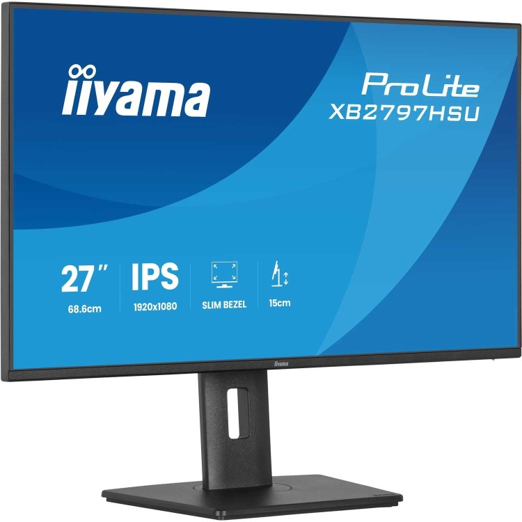 iiyama ProLite XB2797HSU 27" IPS Full HD Height-Adjustable Monitor