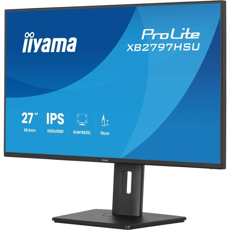 iiyama ProLite XB2797HSU 27" IPS Full HD Height-Adjustable Monitor