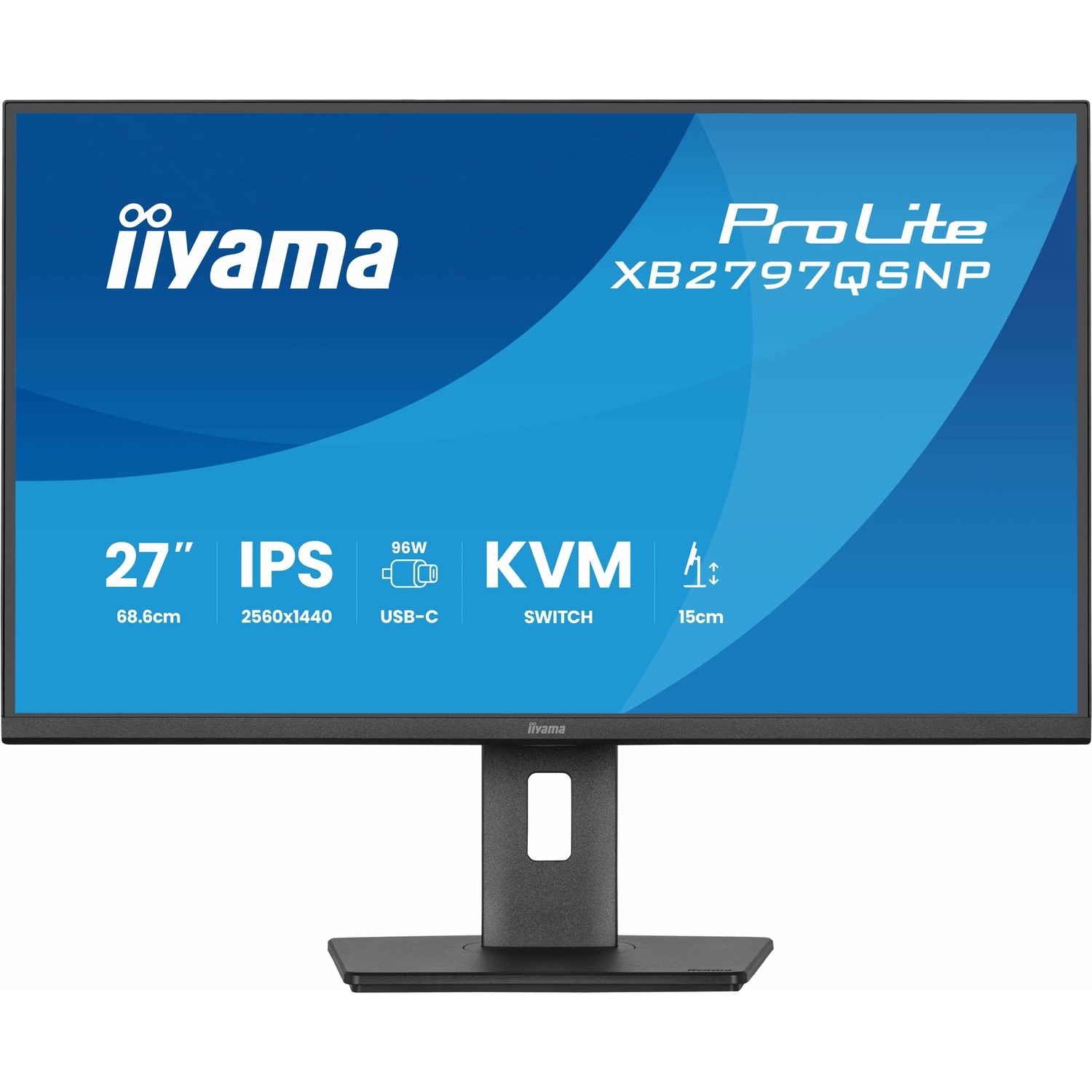 ProLite XB2797QSNP 27 IPS QHD USB C KVM Height Adjustable Monitor