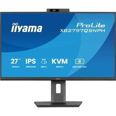 Iiyama ProLite XB2797QSNPH 27" IPS QHD USB-C KVM Height-Adjustable Monitor