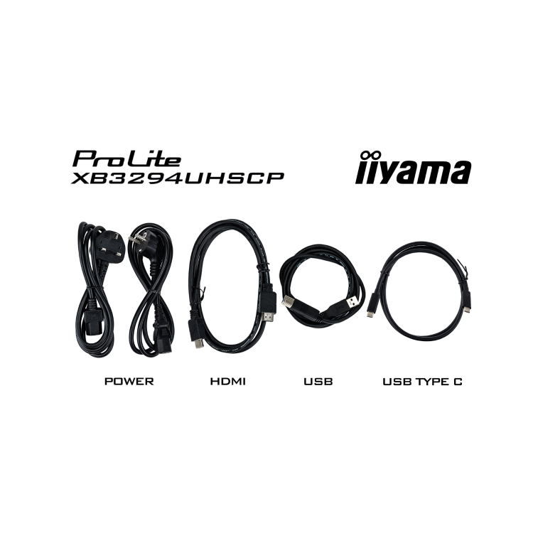 iiyama ProLite XB3294UHSCP 32" VA 4K UHD USB-C Height-Adjustable Monitor