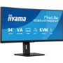 iiyama ProLite XCB3497WQSNP 34" VA UltraWide QHD USB-C KVM Height-Adjustable Curved Monitor