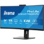 iiyama ProLite XCB3497WQSNPH-B1 34" VA UltraWide Quad HD USB-C KVM Height-Adjustable Curved Monitor