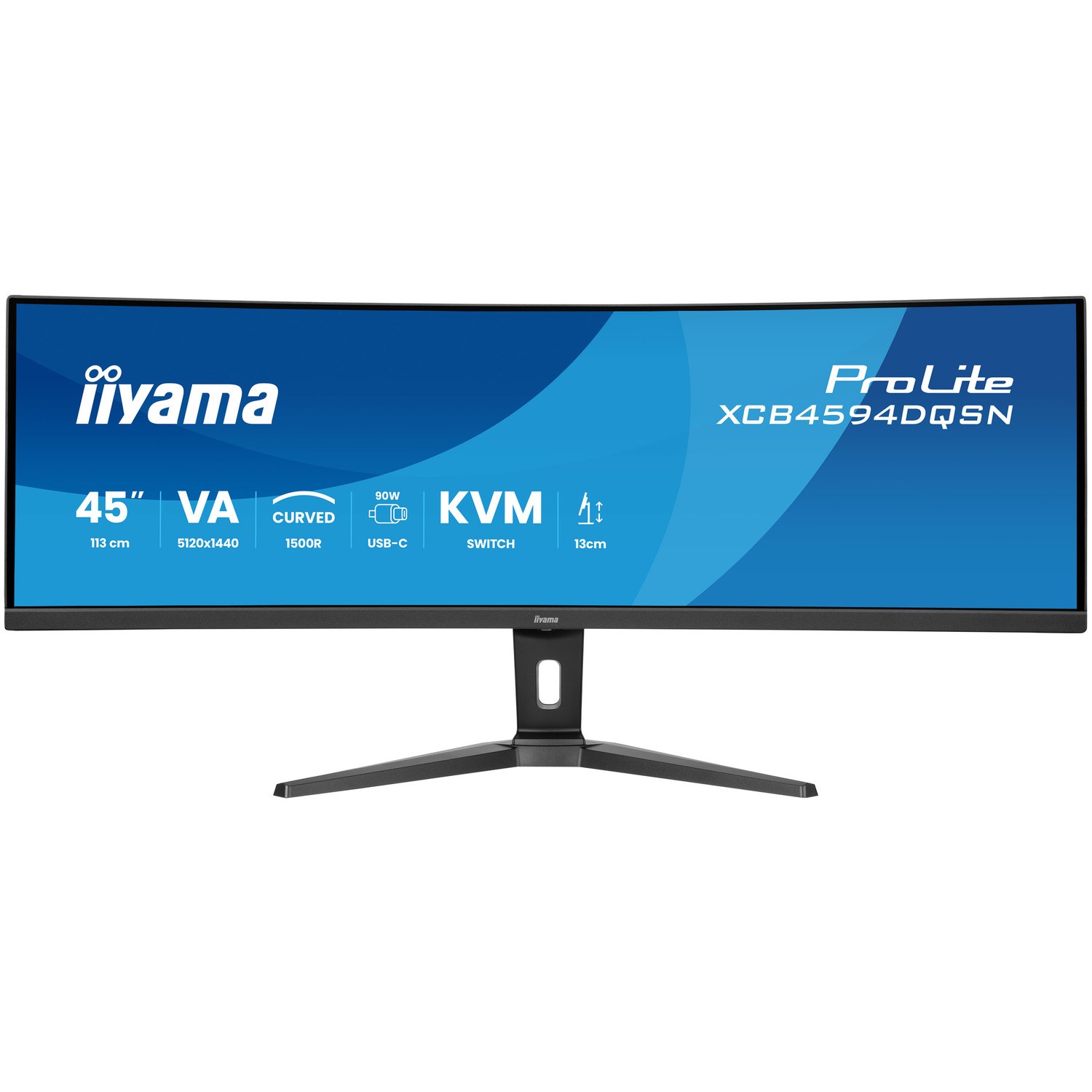 ProLite XCB4594DQSN 45 VA UltraWide QHD USB C KVM Height Adjustable Curved Monitor