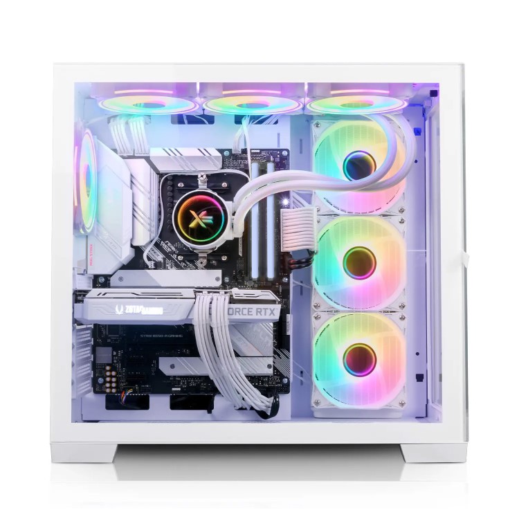 AWD IT X Cube White Intel Core i7-14700KF RTX 4070 Super 64GB 2TB Liquid Cooled Windows 11 Gaming PC