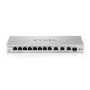 Zyxel XGS1250-12 v2, 12-Port Gigabit webmanaged Desktop Switch with 8 port 1G + 3-Port MultiGig 1/2.5/5/10G + 1-Port SFP+