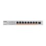 Zyxel 8 ports 100W total PoE++ Desktop MultiGig Unmanaged Switch
