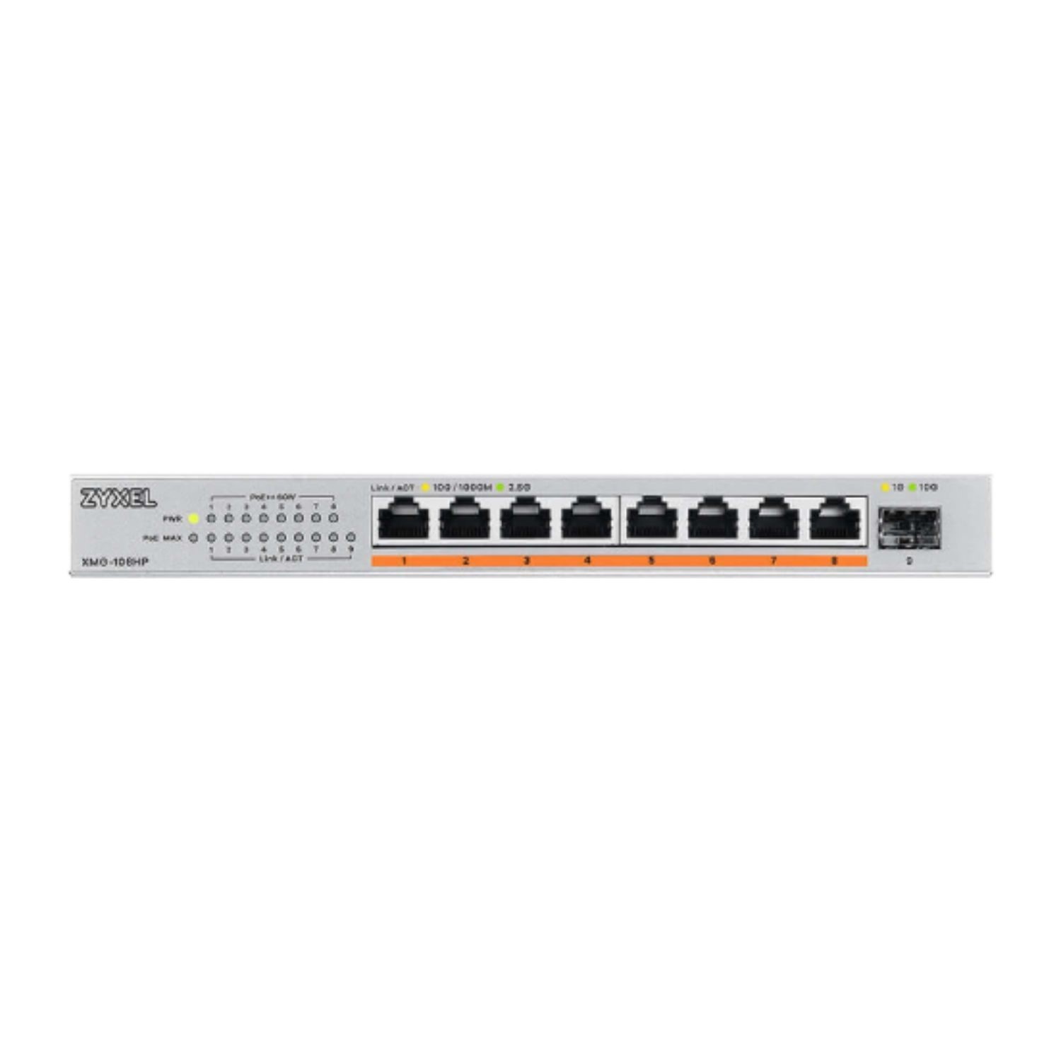 8 ports 100W total PoE++ Desktop MultiGig Unmanaged Switch