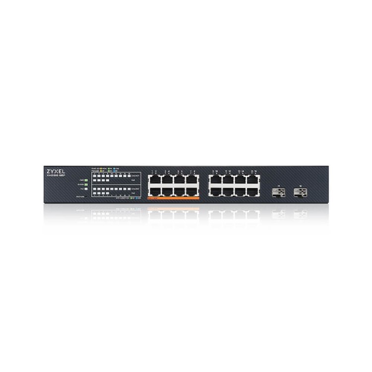 Zyxel XMG1915-18E Series 16-Port Gigabit Ethernet PoE L2 Rack-mountable Managed Switch