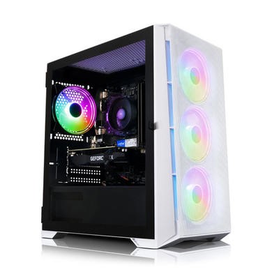 AWD IT Mesh White AMD Ryzen 5 5500 RTX 3050 16GB RAM 1TB SSD Windows 11 Gaming PC