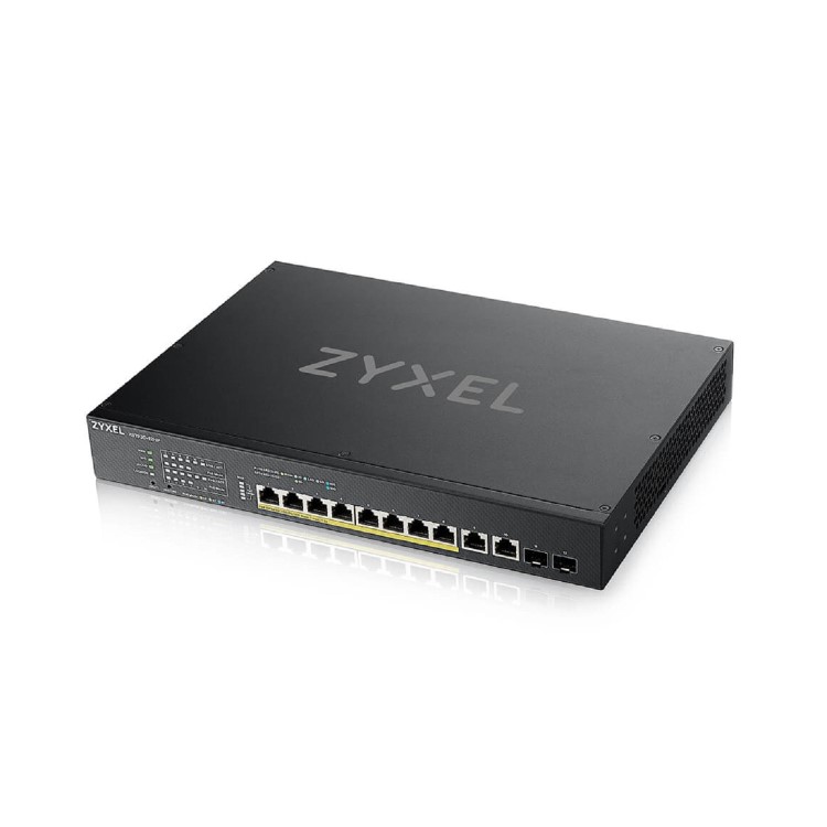 Zyxel XS1930-12HP 8-Port Smart Managed Rackmount 10-Gigabit PoE+ Switch
