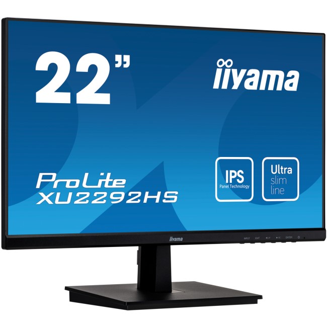 Refurbished Iiyama XU2292HS-B1 22" Full HD IPS UltraSlim Bezel Monitor